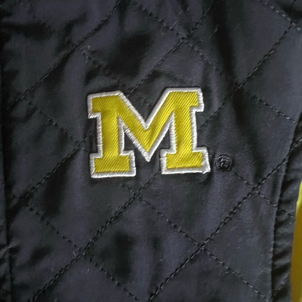 017: U of M Maize and Blue Embroidered Zip-Up Jacket - Picture 3 of 10